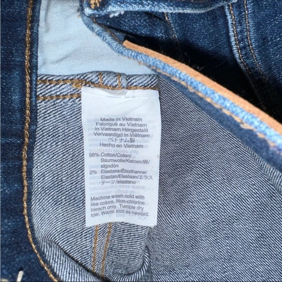 Madewell 9” High Rise Skinny Jean Size 24 Petite Distressed Raw Edge Hem - Picture 8 of 8